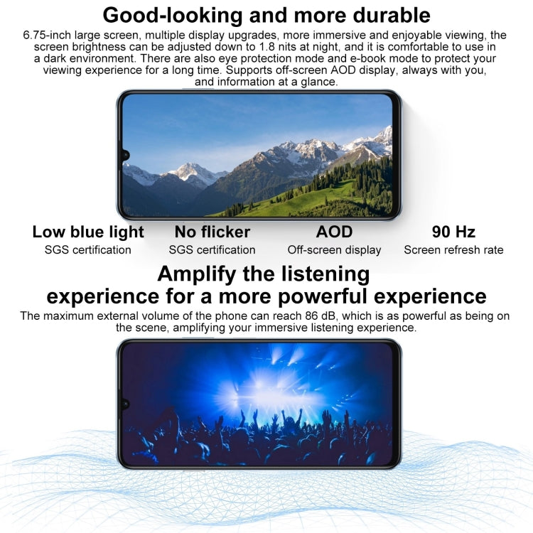 HUAWEI Enjoy 70S, 8GB+128GB, Side Fingerprint Identification, 6.75 inch HarmonyOS 4.2 Octa Core 2.4GHz, Network: 4G, Not Support Google Play(White) - free shipping - PMC Jewellery - Order now!