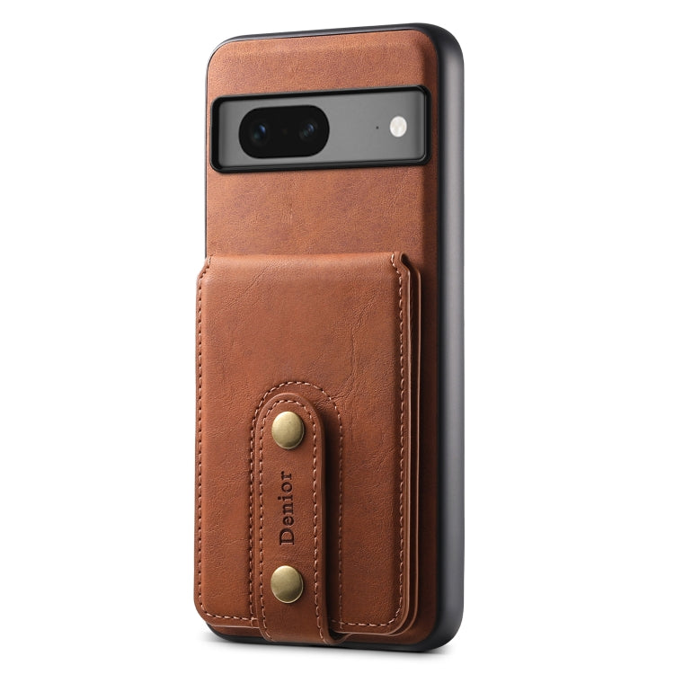 For Google Pixel 7 5G Denior D14 NK Retro Pattern MagSafe Magnetic Card Holder Leather Phone Case(Brown) - free shipping - PMC TechLife - Order now!