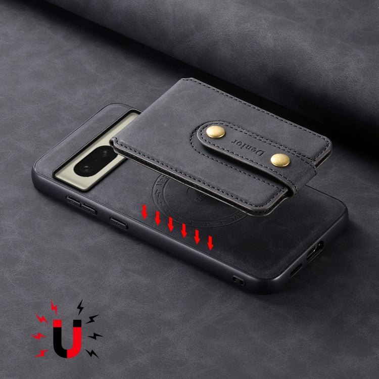 For Google Pixel 8 Denior D14 NK Retro Pattern MagSafe Magnetic Card Holder Leather Phone Case(Black) - free shipping - PMC TechLife - Order now!