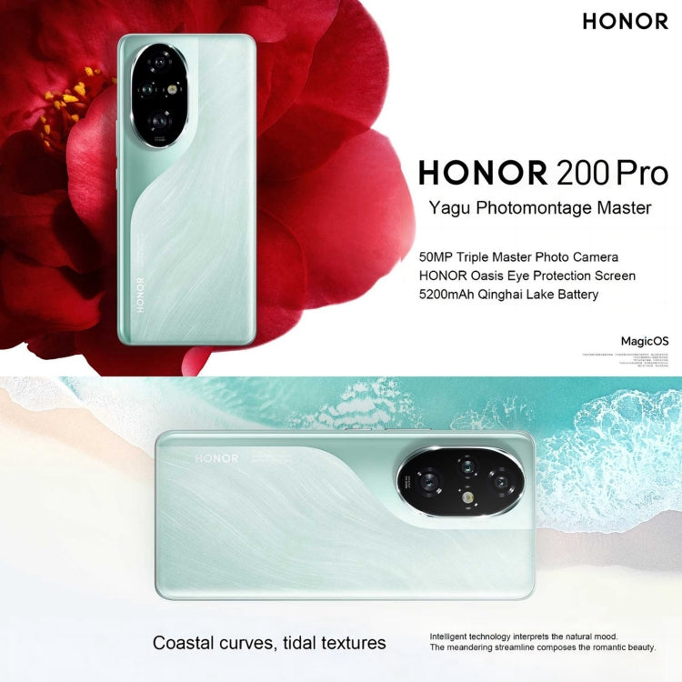 Honor 200 Pro, 12GB+512GB, Screen Fingerprint Identification, 6.78 inch MagicOS 8.0 Snapdragon 8s Gen 3 Octa Core, Network: 5G, NFC, OTG(Black) - free shipping - PMc TechLife - Order now!