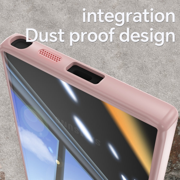 For Samsung Galaxy S25 Ultra 5G Acrylic Hybrid TPU Armor Shockproof Phone Case(Pink) - Galaxy S25 Ultra 5G Cases by PMC Jewellery | Online Shopping South Africa | PMC Jewellery | Buy Now Pay Later Mobicred