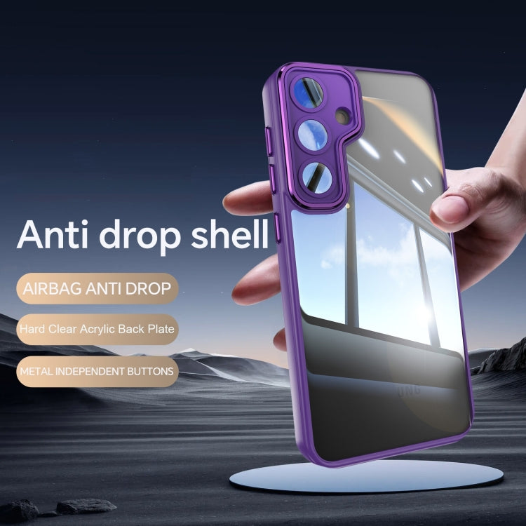 For Samsung Galaxy S25+ 5G Acrylic Hybrid TPU Armor Shockproof Phone Case(Purple) - Galaxy S25+ 5G Cases by PMC Jewellery | Online Shopping South Africa | PMC Jewellery | Buy Now Pay Later Mobicred