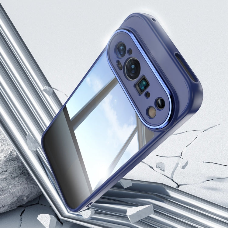 For Google Pixel 9 Pro XL Acrylic Hybrid TPU Armor Shockproof Phone Case(Blue) - Google Cases by PMC TechLife | Online Shopping South Africa | PMC TechLife | Buy Now Pay Later Mobicred