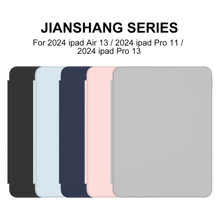 For iPad Air 13 2025 / 2024 Mutural Jianshang Series Smart Leather Tablet Case(Grey) - free shipping - PMC TechLife - Order now!