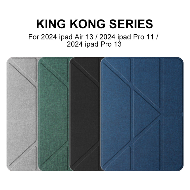 For iPad Air 13 2024 Mutural Multi-fold Smart Leather Tablet Case(Green) - free shipping - PMC TechLife - Order now!