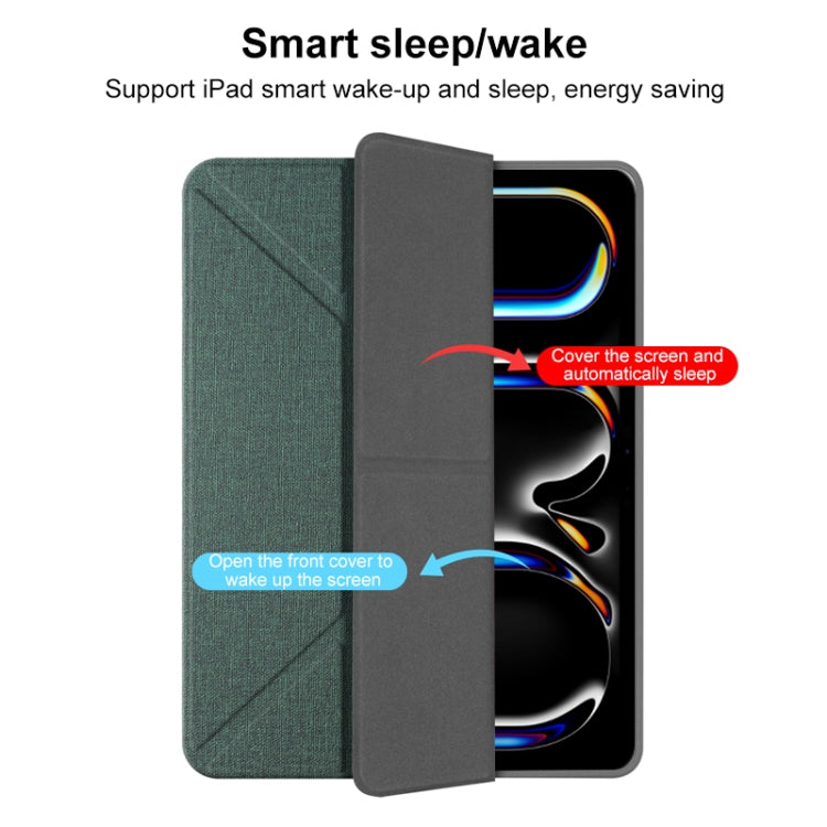 For iPad Air 11 2025 / 2024 Mutural Multi-fold Smart Leather Tablet Case(Red) - free shipping - PMC TechLife - Order now!