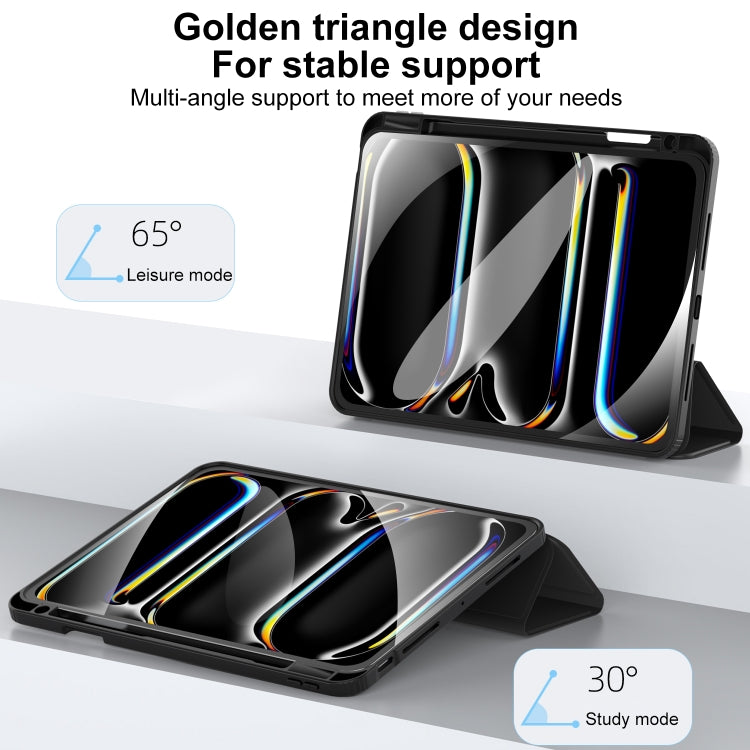 For iPad Air 11 2025 / 2024 Mutural Pinyue Series Smart Leather Tablet Case(Grey) - iPad Air 11 2025 / 2024 Cases by Mutural | Online Shopping South Africa | PMC TechLife | Buy Now Pay Later Mobicred