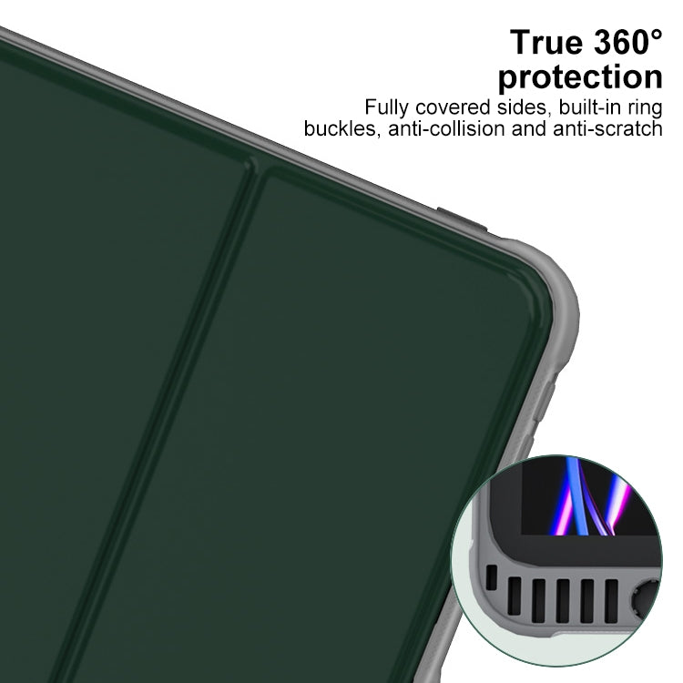 For iPad Pro 11 2024 Mutural PC Hybrid TPU Leather Smart Tablet Case(Dark Blue) - free shipping - PMC TechLife - Order now!