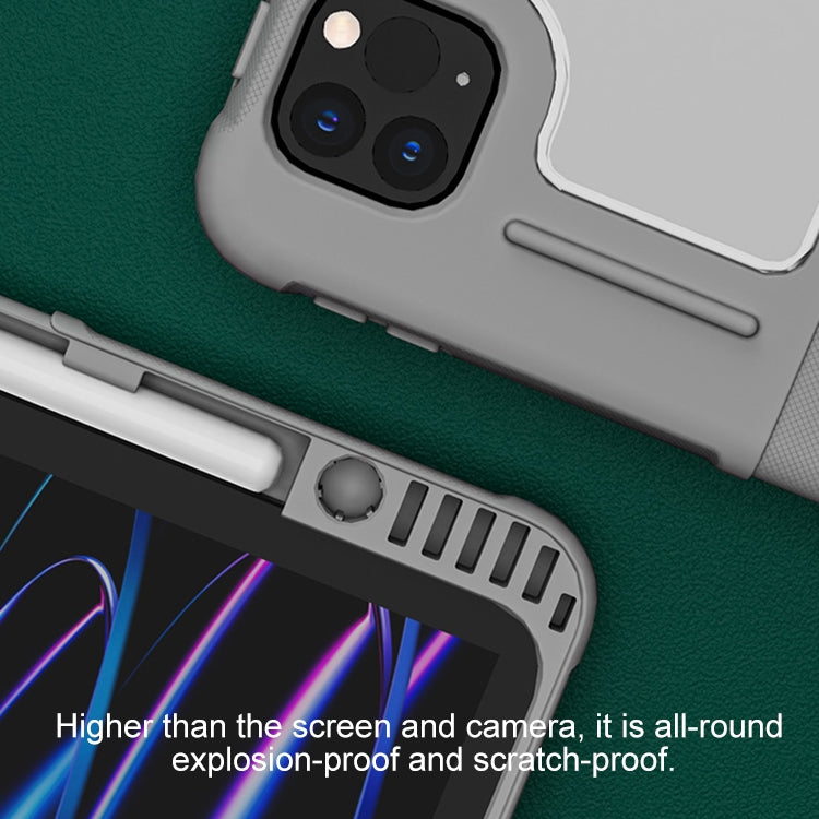 For iPad Pro 13 2024 Mutural PC Hybrid TPU Leather Smart Tablet Case(Dark Blue) - free shipping - PMC TechLife - Order now!