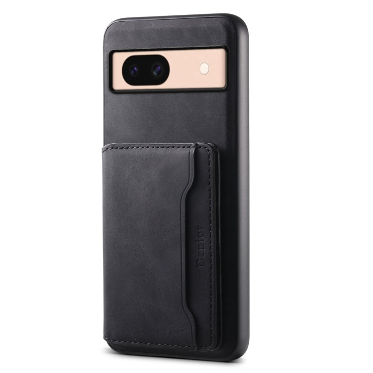 For Google Pixel 8a Denior D13 Retro Texture Leather MagSafe Card Bag Phone Case(Black) - free shipping - PMC TechLife - Order now!