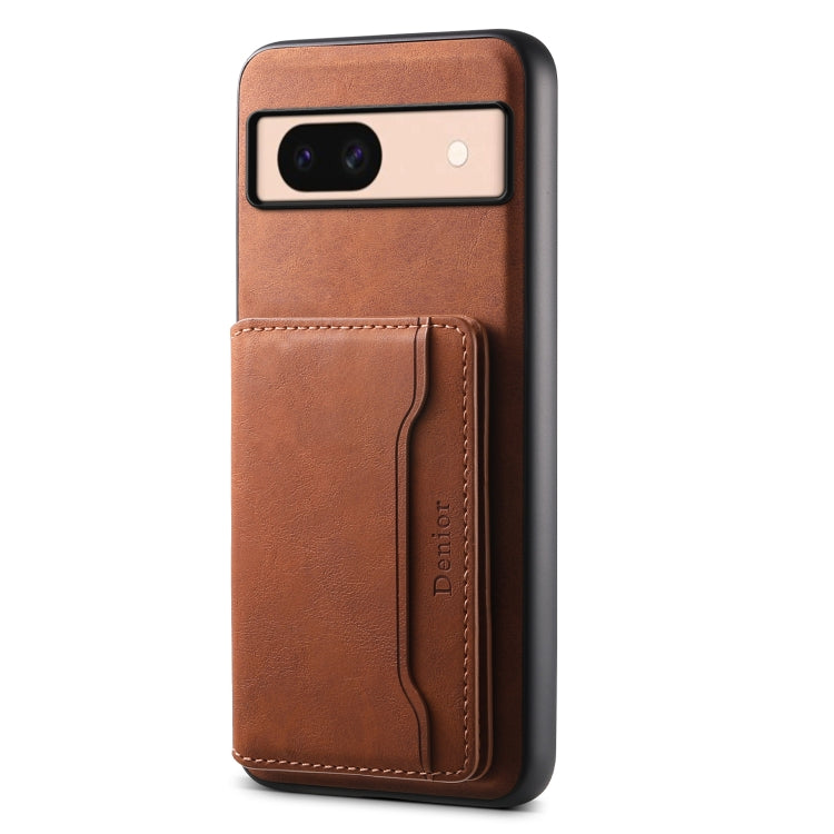 For Google Pixel 8a Denior D13 Retro Texture Leather MagSafe Card Bag Phone Case(Brown) - free shipping - PMC TechLife - Order now!
