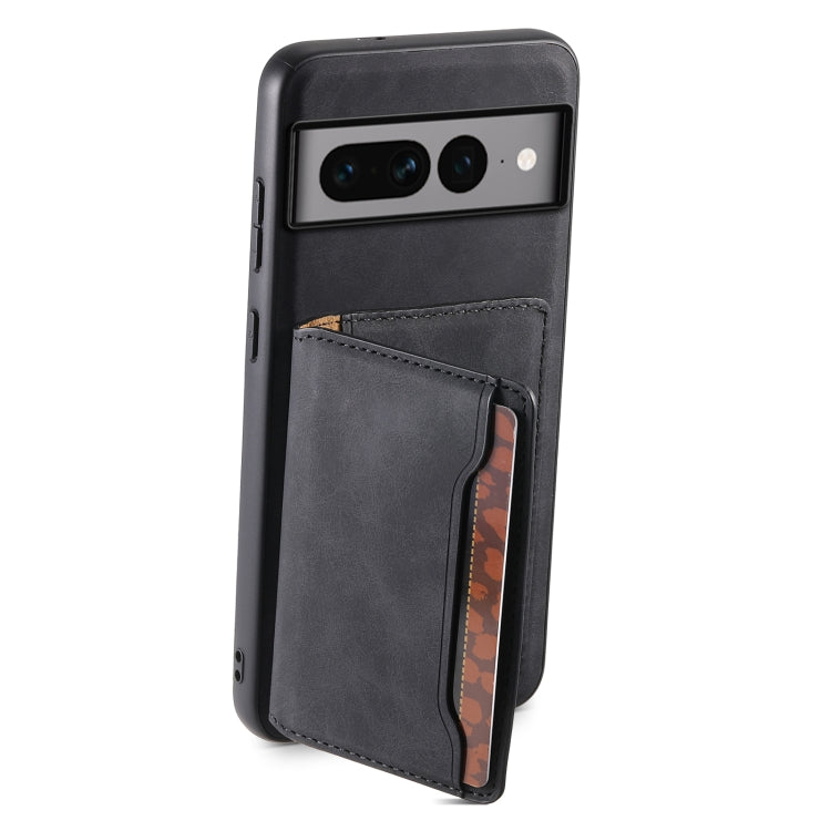 For Google Pixel 7 Pro 5G Denior D13 Retro Texture Leather MagSafe Card Bag Phone Case(Black) - free shipping - PMC TechLife - Order now!