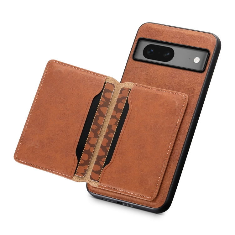 For Google Pixel 7 5G Denior D13 Retro Texture Leather MagSafe Card Bag Phone Case(Brown) - free shipping - PMC TechLife - Order now!