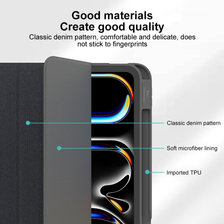 For iPad Air 11 2025 / 2024 Mutural YASHI Series Tablet Leather Smart Case(Green) - iPad Air 11 2025 / 2024 Cases by Mutural | Online Shopping South Africa | PMC TechLife | Buy Now Pay Later Mobicred