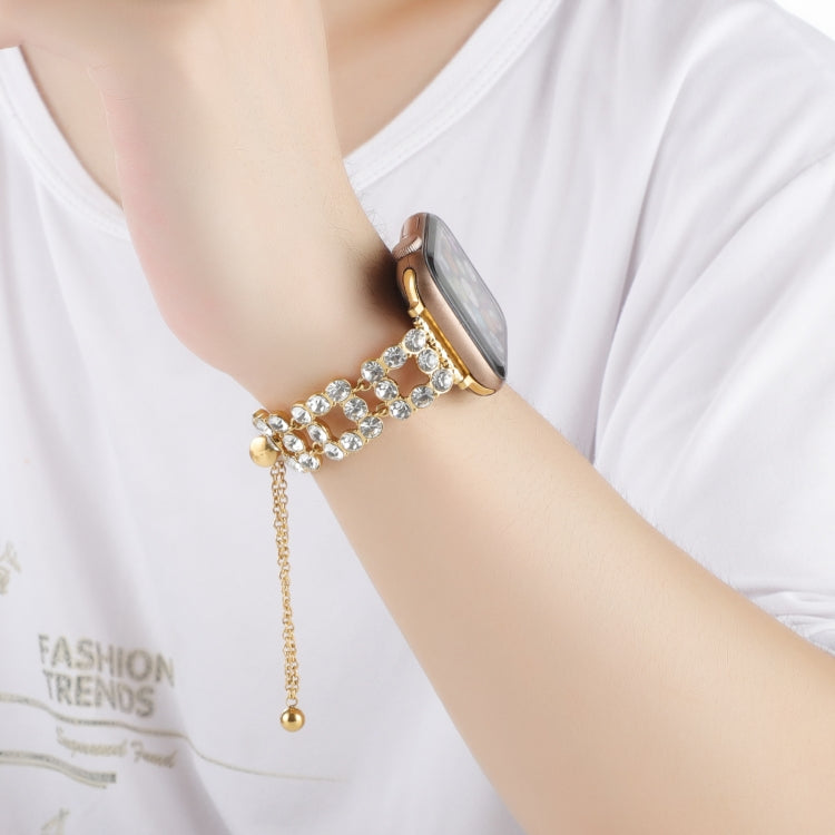 For Apple Watch Series 2 42mm Rhinestone Metal Bracelet Watch Band(Gold) - free shipping - PMC TechLife - Order now!