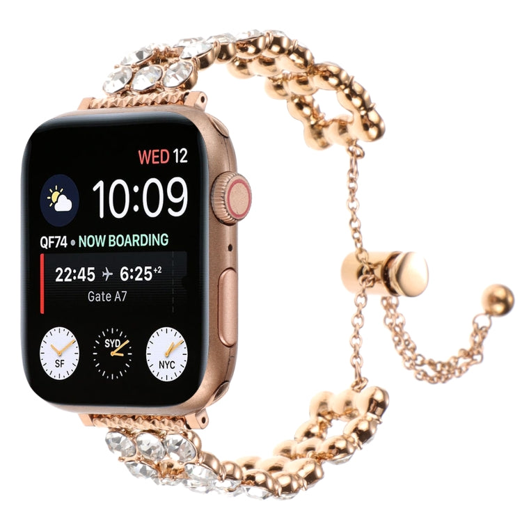 For Apple Watch 42mm Rhinestone Metal Bracelet Watch Band(Rose Gold) - free shipping - PMC TechLife - Order now!