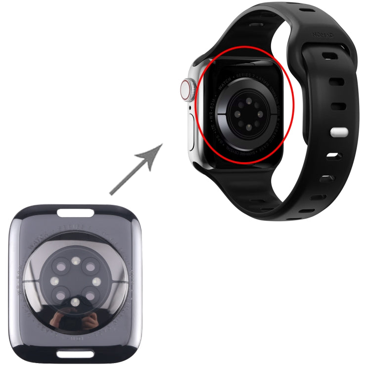 For Apple Watch Series 9 41mm GPS Glass Back Cover With Charging Module - free shipping - PMC TechLife - Order now!