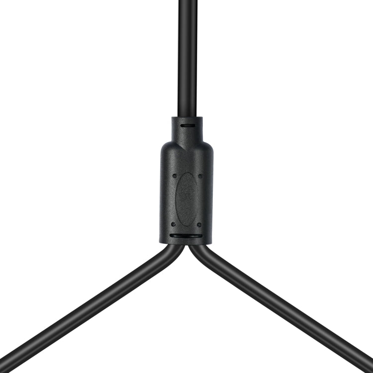 TC195BUXK107RE 3.5mm Male to Dual XLR 3pin Female Audio Cable, Length:1m(Black) - Microphone Audio Cable & Connector by PMC TechLife | Online Shopping South Africa | PMC TechLife | Buy Now Pay Later Mobicred