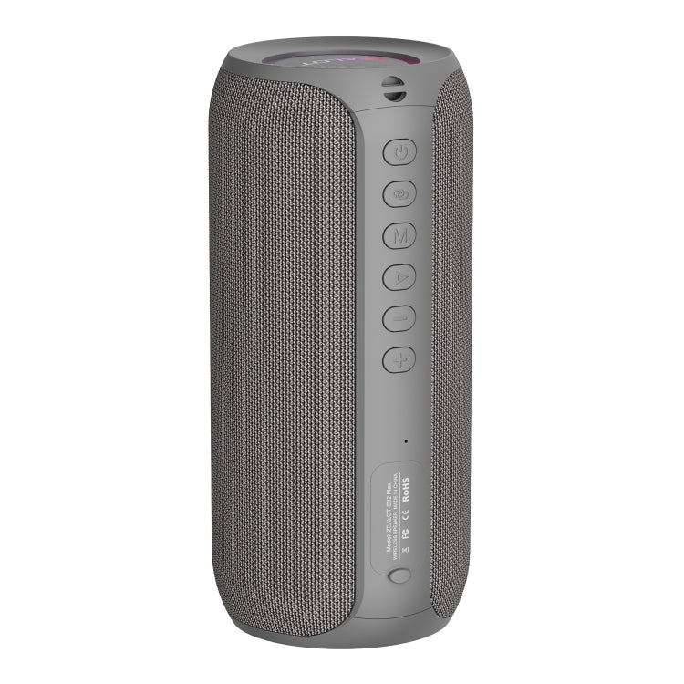 Zealot S32 Max 20W High Power Bluetooth Speaker with RGB Light(Grey) - free shipping - PMC Jewellery - Order now!