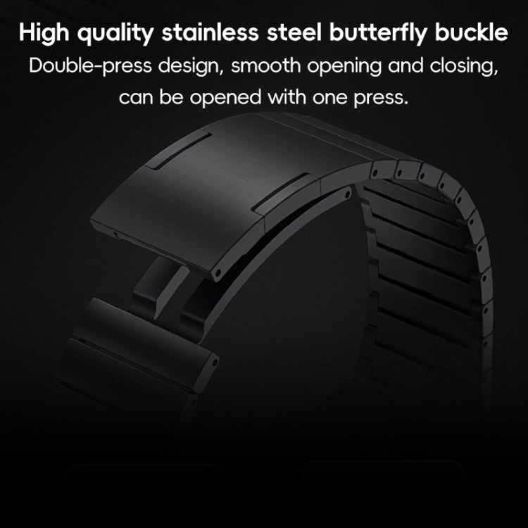 For Apple Watch SE 2022 44mm PG60 Single Bead Bamboo Joint Titanium Metal Watch Band(Silver) - free shipping - PMC TechLife - Order now!