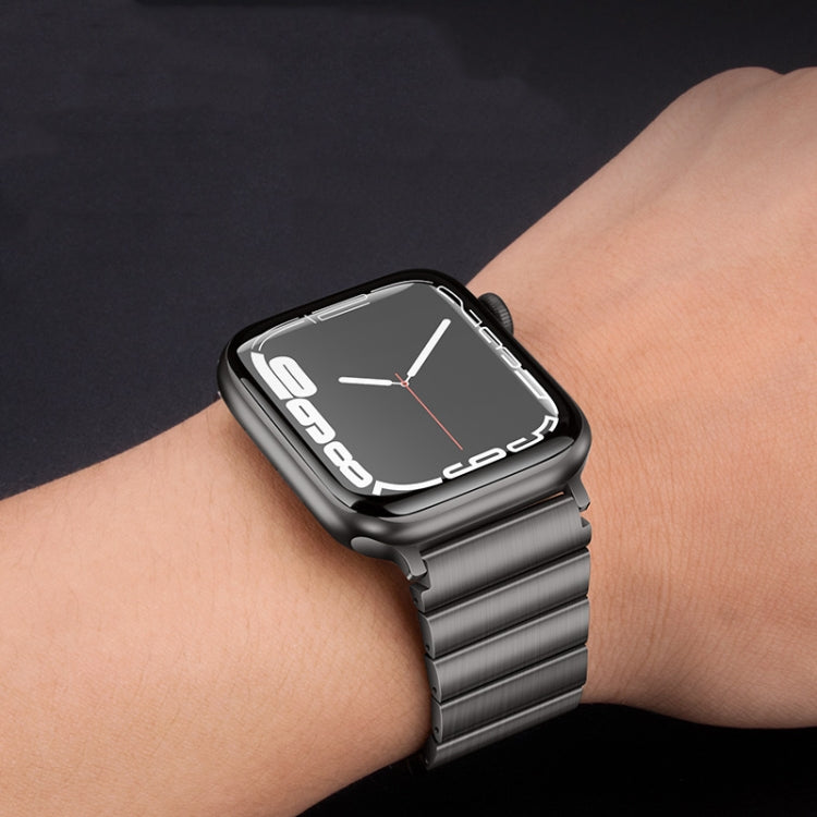 For Apple Watch Series 3 42mm PG60 Single Bead Bamboo Joint Titanium Metal Watch Band(Silver) - free shipping - PMC TechLife - Order now!