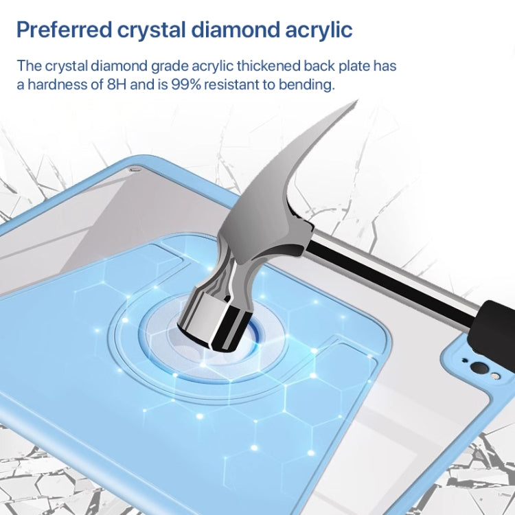 For iPad Pro 11 2024 Magnetic Split Leather Smart Tablet Case with Pen Slot(Sky Blue) - iPad Pro 11 2024 Cases by PMC TechLife | Online Shopping South Africa | PMC TechLife | Buy Now Pay Later Mobicred