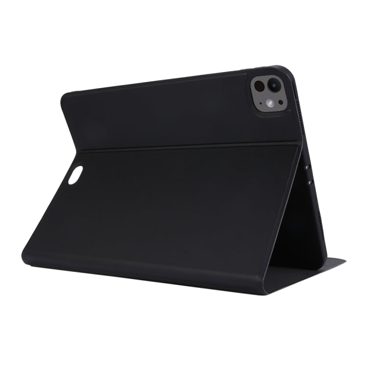 For iPad Pro 13 2024 Stretch Voltage Plain Leather Smart Tablet Case(Black) - iPad Pro 13 2024 Cases by PMC TechLife | Online Shopping South Africa | PMC TechLife | Buy Now Pay Later Mobicred