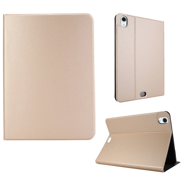 For iPad Air 13 2024 Stretch Voltage Plain Leather Smart Tablet Case(Gold) - iPad Air 13 2024 Cases by PMC TechLife | Online Shopping South Africa | PMC TechLife | Buy Now Pay Later Mobicred