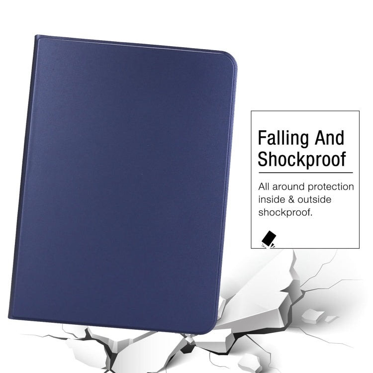 For iPad Air 13 2024 Stretch Voltage Plain Leather Smart Tablet Case(Dark Blue) - iPad Air 13 2024 Cases by PMC TechLife | Online Shopping South Africa | PMC TechLife | Buy Now Pay Later Mobicred