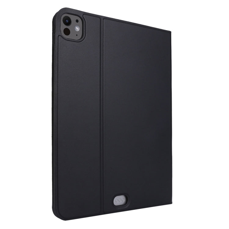 For iPad Pro 11 2024 Stretch Voltage Plain Leather Smart Tablet Case(Black) - iPad Pro 11 2024 Cases by PMC TechLife | Online Shopping South Africa | PMC TechLife | Buy Now Pay Later Mobicred