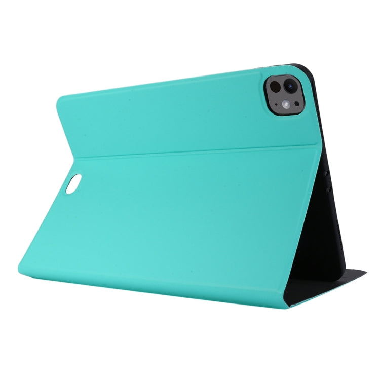 For iPad Pro 11 2024 Stretch Voltage Plain Leather Smart Tablet Case(Green) - iPad Pro 11 2024 Cases by PMC TechLife | Online Shopping South Africa | PMC TechLife | Buy Now Pay Later Mobicred