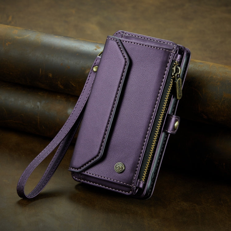 For iPhone 8 / 7 / 6 CaseMe C36 Card Slots Zipper Wallet RFID Anti-theft Leather Phone Case(Purple) - free shipping - PMC Jewellery - Order now!