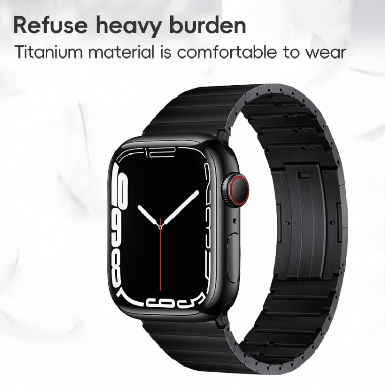 For Apple Watch Series 4 40mm PG65 Single Bead Bamboo Joint Spring Bars Titanium Metal Watch Band(Graphite Black) - free shipping - PMc TechLife - Order now!