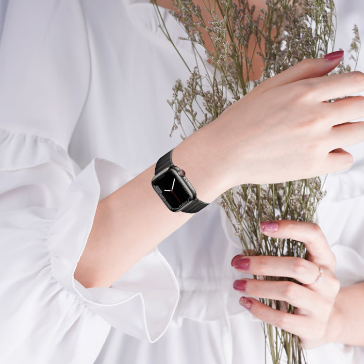 For Apple Watch SE 2023 44mm PG65 Single Bead Bamboo Joint Spring Bars Titanium Metal Watch Band(Silver) - free shipping - PMc TechLife - Order now!