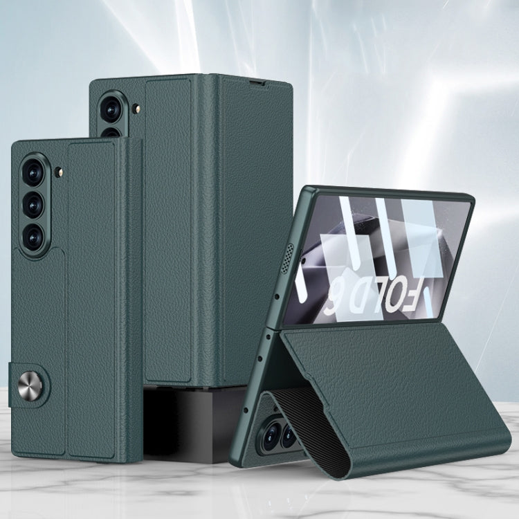 For Samsung Galaxy Z Fold6 GKK Integrated Flip Leather Phone Case(Green) - free shipping - PMC Jewellery - Order now!