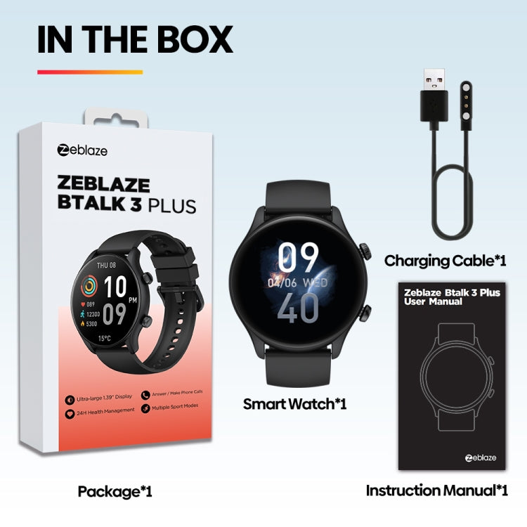 Zeblaze Btalk 3 Plus 1.39 inch Screen Fitness & Wellness Smart Watch Supports Voice Calling(Gold) - free shipping - PMC TechLife - Order now!