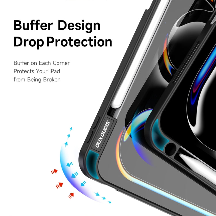 For iPad Pro 11 2024 DUX DUCIS Magi Series Smart Leather Tablet Case(Black) - iPad Pro 11 2024 Cases by DUX DUCIS | Online Shopping South Africa | PMC TechLife | Buy Now Pay Later Mobicred