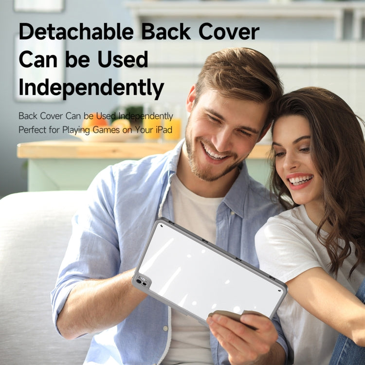 For iPad Pro 11 2024 DUX DUCIS Magi Series Smart Leather Tablet Case(Grey) - free shipping - PMC TechLife - Order now!