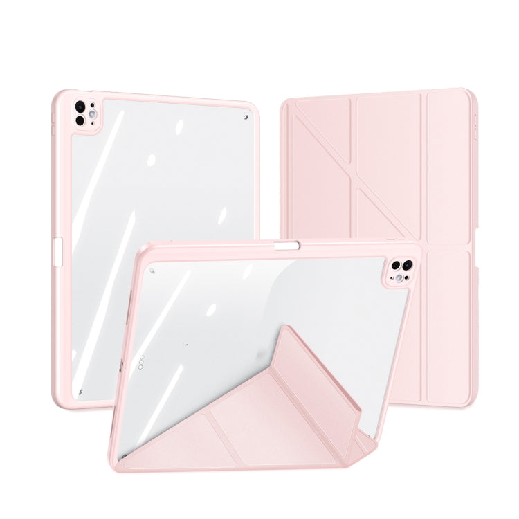 For iPad Pro 11 2024 DUX DUCIS Magi Series Smart Leather Tablet Case(Pink) - free shipping - PMC TechLife - Order now!
