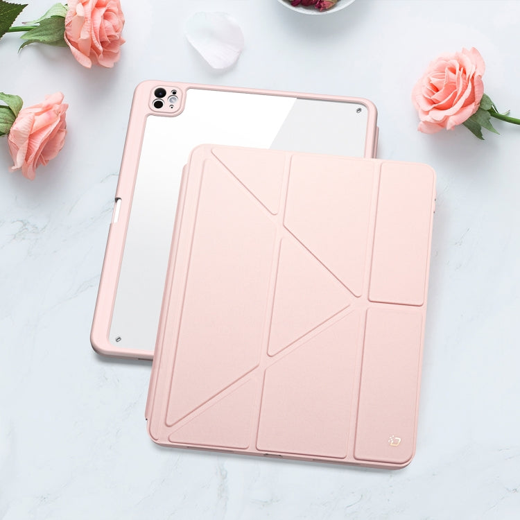 For iPad Pro 11 2024 DUX DUCIS Magi Series Smart Leather Tablet Case(Pink) - free shipping - PMC TechLife - Order now!