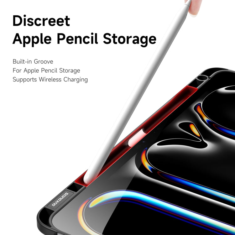 For iPad Pro 13 2024 DUX DUCIS Magi Series Smart Leather Tablet Case(Black) - free shipping - PMC TechLife - Order now!