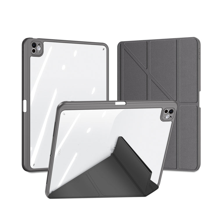 For iPad Pro 13 2024 DUX DUCIS Magi Series Smart Leather Tablet Case(Grey) - free shipping - PMC TechLife - Order now!
