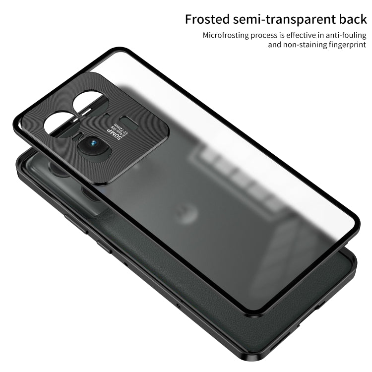 For Motorola Moto X50 Ultra Snap Buckle Metal Frame Frosted Phone Case(Pink) - free shipping - PMC TechLife - Order now!