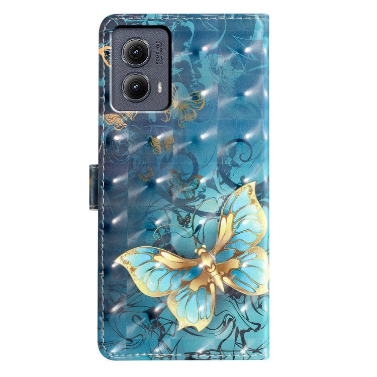 For Motorola Edge 2024 3D Pattern Leather Phone Case(3D Butterfly) - Motorola Cases by PMC Jewellery | Online Shopping South Africa | PMC Jewellery | Buy Now Pay Later Mobicred