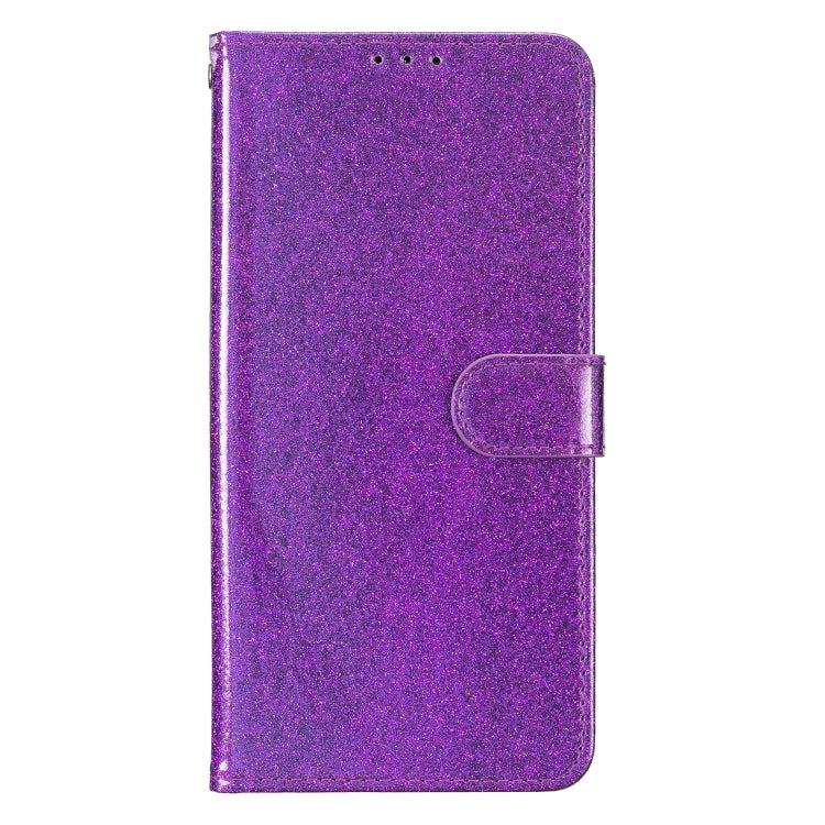 For iPhone 16 Plus Glitter Powder Flip Leather Phone Case(Purple) - iPhone 16 Plus Cases by PMC TechLife | Online Shopping South Africa | PMC TechLife | Buy Now Pay Later Mobicred