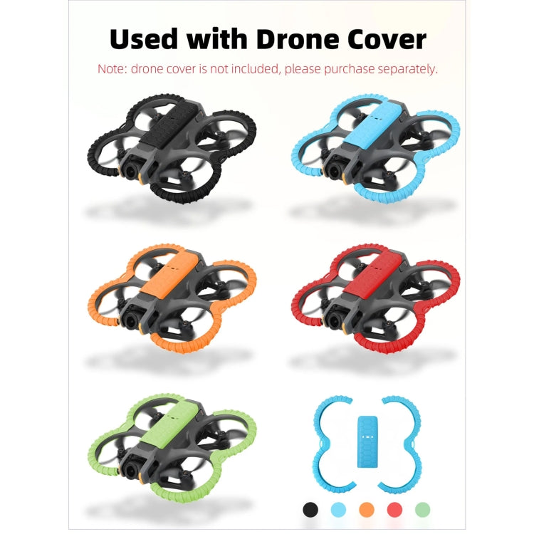 For DJI Avata 2 Sunnylife Drone Anti-Collision Protective Cover Propeller Ring Stripes(Black) - free shipping - PMC TechLife - Order now!