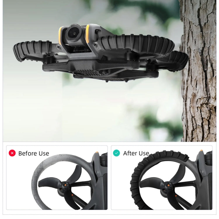 For DJI Avata 2 Sunnylife Drone Anti-Collision Protective Cover Combo Case Kit(Black) - Cases & Bags by Sunnylife | Online Shopping South Africa | PMC TechLife | Buy Now Pay Later Mobicred