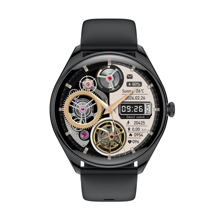 MT55 1.43 inch AMOLED HD Screen Ultra-thin Smart Call Health Watch, Silicone Strap(Black) - Smart Watches by PMC TechLife | Online Shopping South Africa | PMC TechLife | Buy Now Pay Later Mobicred