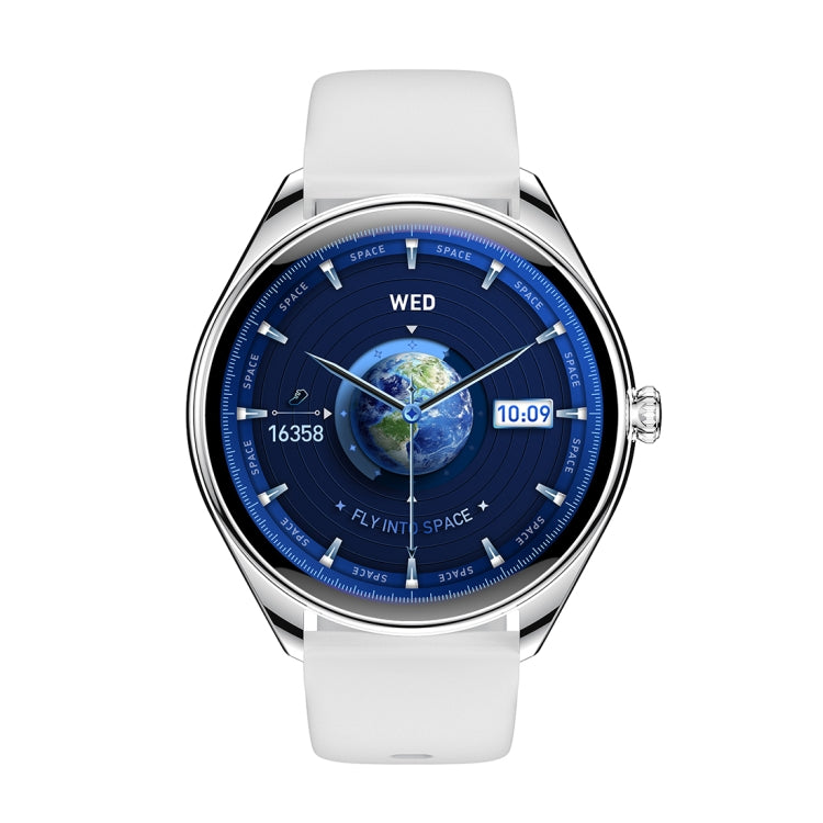 MT55 1.43 inch AMOLED HD Screen Ultra-thin Smart Call Health Watch, Silicone Strap(Silver Grey) - Smart Watches by PMC TechLife | Online Shopping South Africa | PMC TechLife | Buy Now Pay Later Mobicred