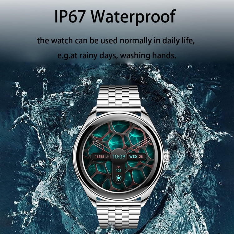 MT55 1.43 inch AMOLED HD Screen Ultra-thin Smart Call Health Watch, Silicone Strap(Silver Grey) - Smart Watches by PMC TechLife | Online Shopping South Africa | PMC TechLife | Buy Now Pay Later Mobicred